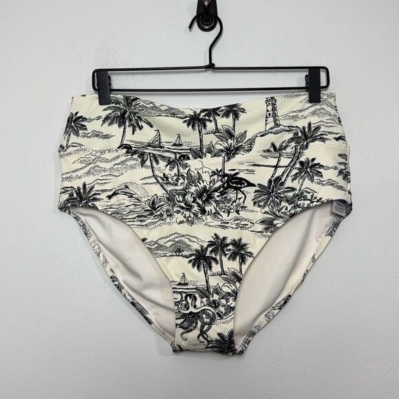 Lands End Pinchless High Waisted Bikini Bottoms 16 NWT - Picture 3 of 7